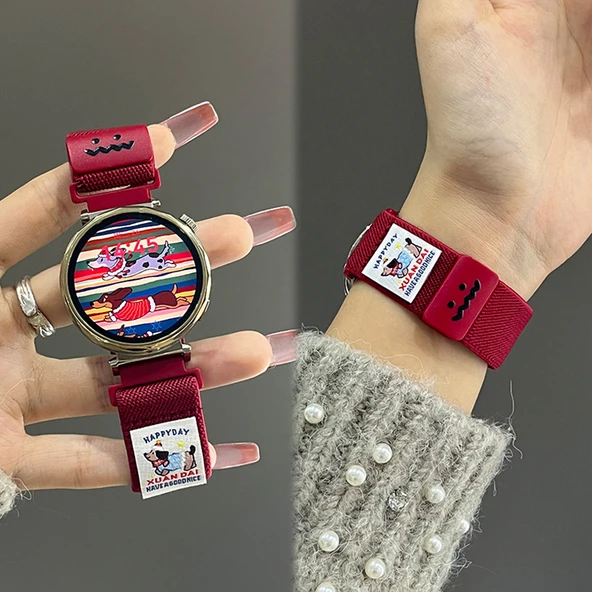 Xiaomi Watch S3 (22mm) Dachshund Grafitli Manyetik Tokalı Kordon - Yıldız Rengi - 3