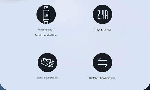 Lightning USB-C PD20W Hızlı Şarj Kablosu - Parlak Kelebek Moru 1.2M (Model 2) - 6