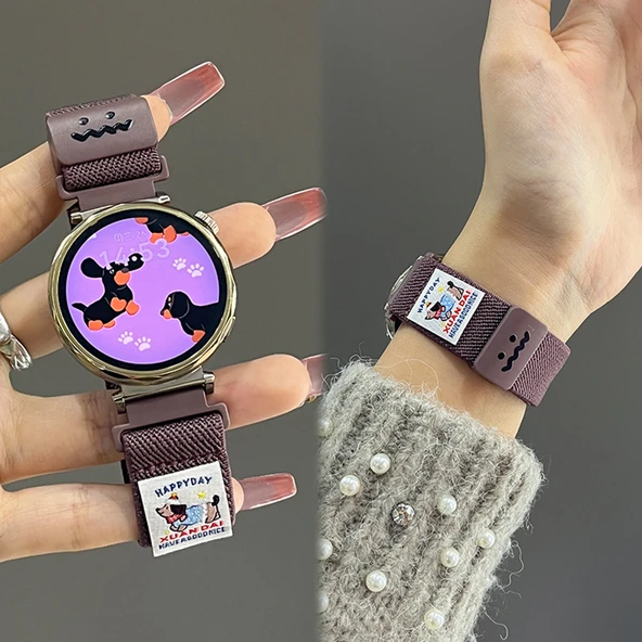 Xiaomi Watch S3 (22mm) Dachshund Grafitli Manyetik Tokalı Kordon - Yıldız Rengi - 5