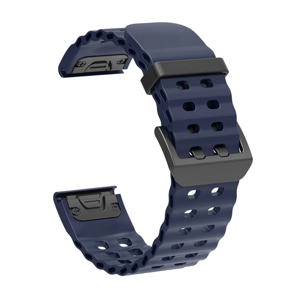 Garmin 26mm Hızlı Çıkarılabilir Silikon Saat Kordonu - Gece Mavisi