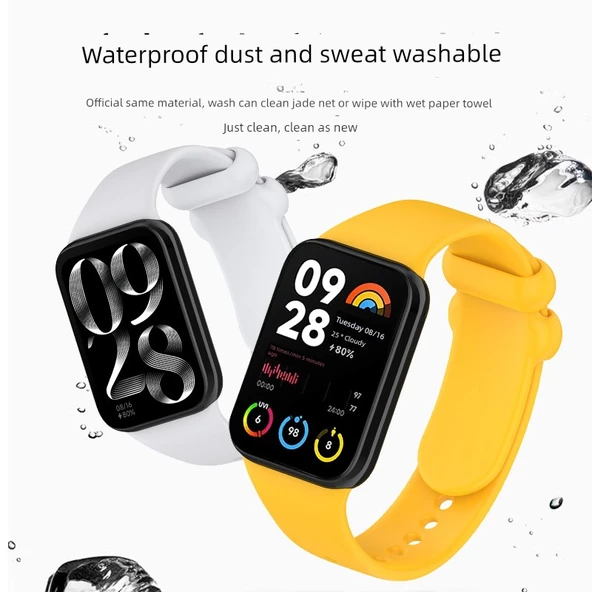Xiaomi Bileklik 8 Pro/9 Pro Su Yeşili Silikon Kordon - 5