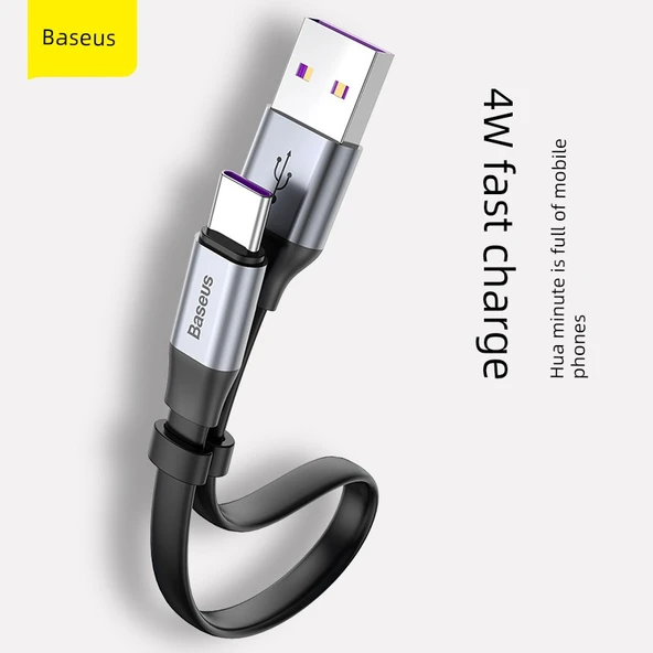Type-C Data Kablosu - 40W Hızlı Şarj - 23cm Altın Mavi - 2