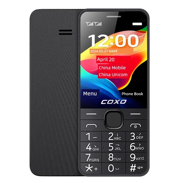4G Büyük Tuşlu Yaşlı Cep Telefonu - Siyah - 512MB - TD-LTE/TD-SCDMA/GSM/WCDMA - Standart Paket