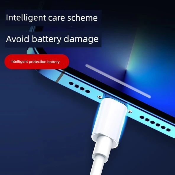 iPhone Hızlı Şarj Kablosu 2.0m USB - Lightning - 1'li Paket (30 Dakikada Dolum) - 4
