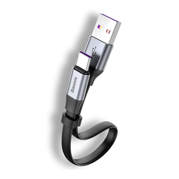 Type-C Data Kablosu - 40W Hızlı Şarj - 23cm Altın Mavi - 3