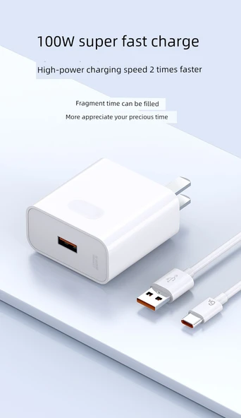 100W Çift Port Süper Hızlı Şarj Başlığı - 9