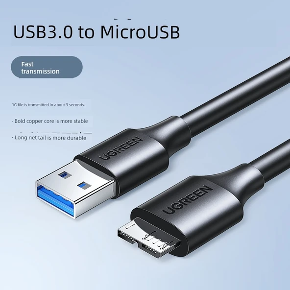 USB 3.0 Data Kablosu - 0.5m - Hızlı İletim