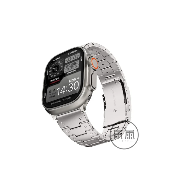 Apple Watch S4-S6/SE 40mm Gökada Titanyum Paslanmaz Çelik Kordon