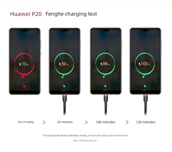 Android Telefon Süper Hızlı Şarj Data Kablosu - Kırmızı 3 Metre - 1 Alana 1 Bedava - 7