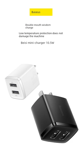 105W Çift Port USB Şarj Aleti ve 1m Type-C Kablosu - 6