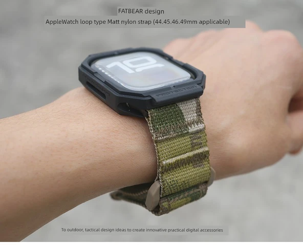 Siyah Apple Watch Kordonu - 44/45/46/49mm - M Beden - 8