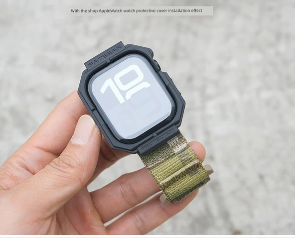 Siyah Apple Watch Kordonu - 44/45/46/49mm - M Beden - 9