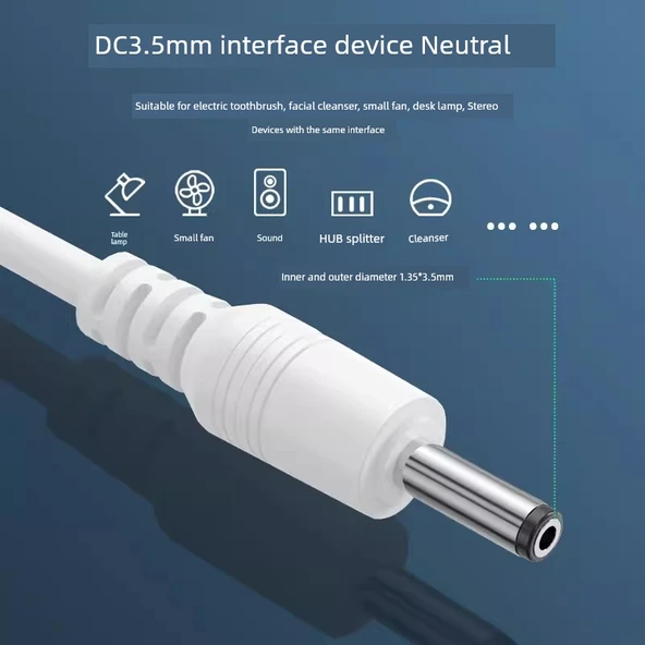 Type-C Android Büyük Başlıklı Şarj Kablosu - Beyaz - Resim 4