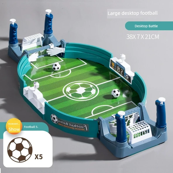 Büyük Boy Futbol Maçı Masa Oyunu - 5 Toplu