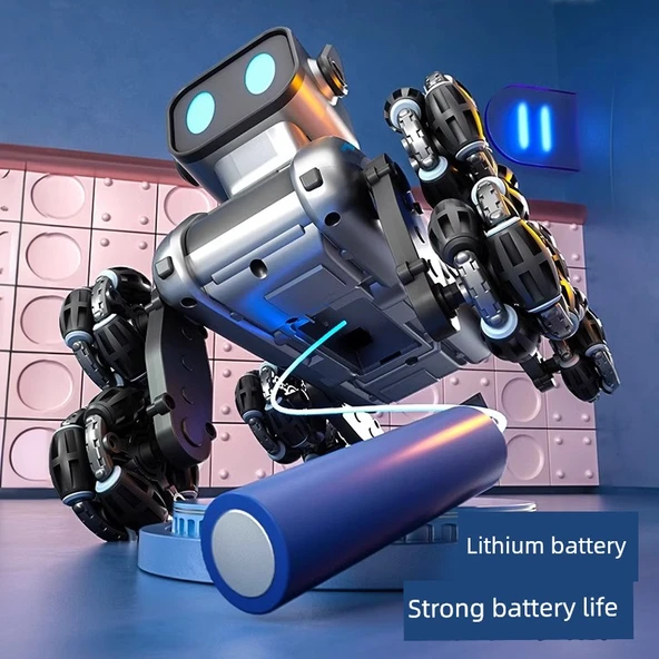 Elektrikli Robot Köpek Oyuncağı - Standart Tek Elektrikli Tek Kontrollü [El Kumandalı] 1 Şarj Edilebilir Pil - 5
