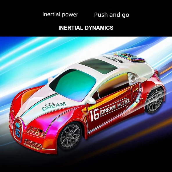 Neon Atalet Drift Araba Oyuncak - Renkli Mavi ve Yeşil - 3