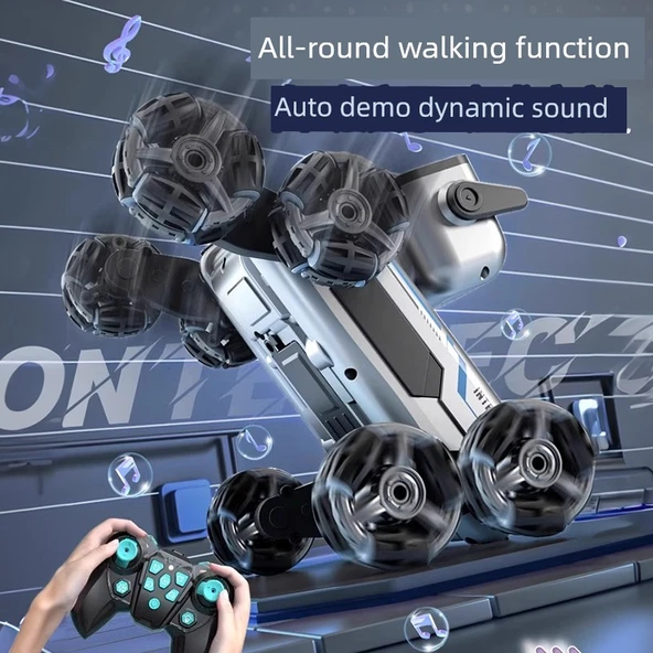 Elektrikli Robot Köpek Oyuncağı - Oyun Üç Elektrikli Tek Kontrollü [El Kumandalı] 3 Şarj Edilebilir Pil - 4