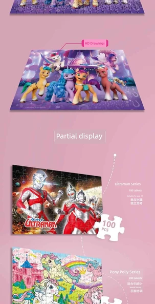 Piggy Page Koleksiyon Serisi Puzzle - 100 Parça - 10