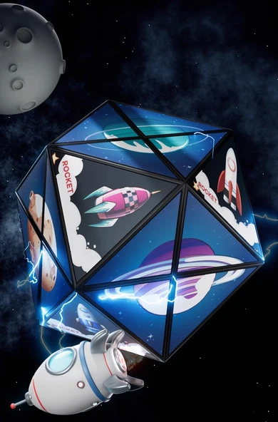 Manyetik Değişken Elmas Sonsuz Rubik Küpü - 10