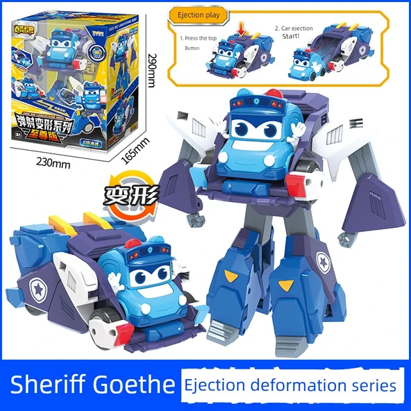 Dönüşen Okul Otobüsü Robot Oyuncak - Fırlatma Dönüşümü [Hayalet Hız-Şerif Goethe]
