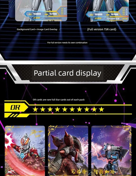 Ultraman Kart Oyunu Yıldız Versiyonu - [7. Seri] Yıldız Seri 5 Paket 65 Kart - 11