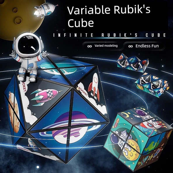 Manyetik Değişken Elmas Sonsuz Rubik Küpü - 3