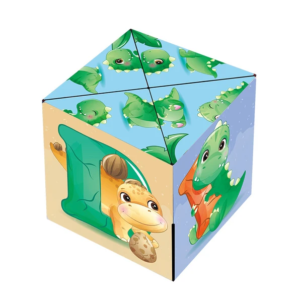 3D Geometrik Katlanabilir Küp - Mekanik Panda - 6