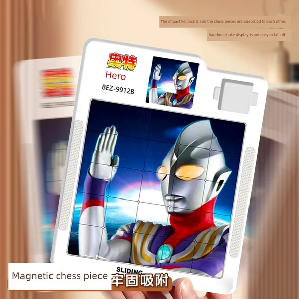 Ultraman Manyetik Kaydırmalı Bulmaca - Ott Hero Superman D 4X4 - 6
