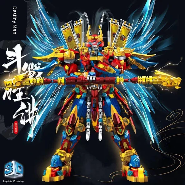 Mecha Yapı Blokları - Siyah Goku ve Kaplan Öncü Seti - 6