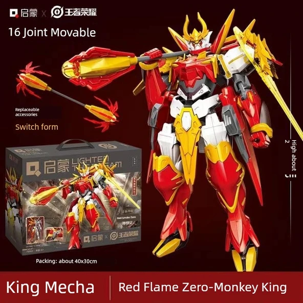 Mecha Yapı Blokları - Kral Sıfır Kızıl Alev Wukong