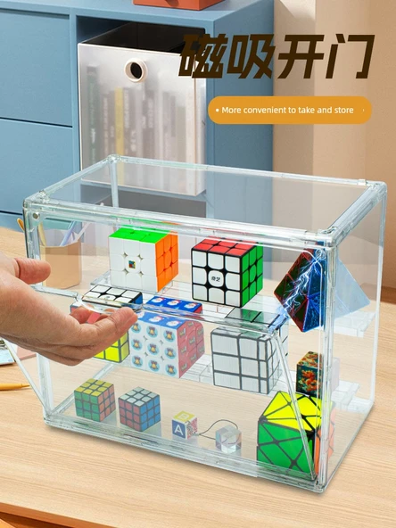 Duvara Monte Rubik Küp Saklama Kutusu (4 Küp Kapasiteli) - 3