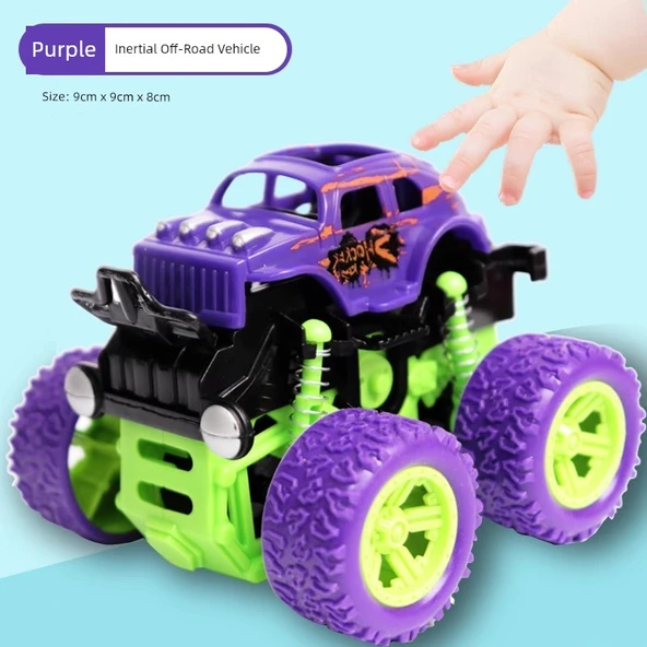 Çocuk Mühendislik Araba Oyuncak - Mor Huili Off-Road Araç