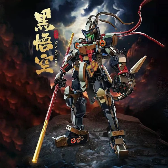 Mecha Yapı Blokları - Kader Adamı Siyah Wukong