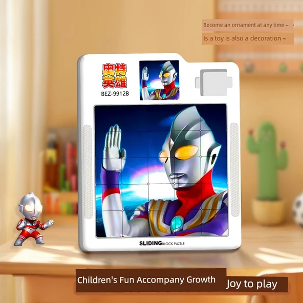 Ultraman Manyetik Kaydırmalı Bulmaca - Ott Hero Superman D 4X4 - 4