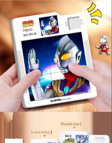 Ultraman Manyetik Kaydırmalı Bulmaca - Ott Hero Superman D 4X4 - 7