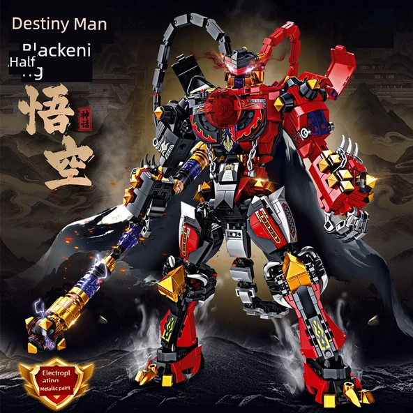 Mecha Yapı Blokları - Siyah Goku ve Kaplan Öncü Seti - 4