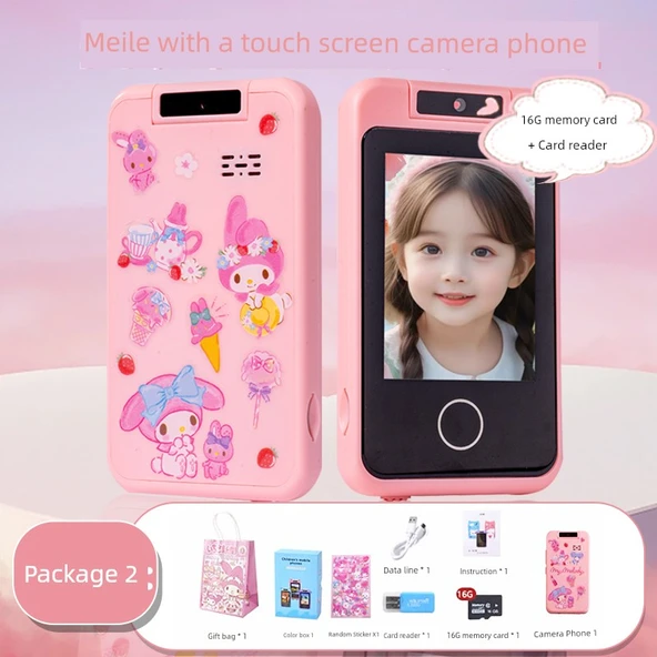 Çocuk Oyuncak Müzikli Telefon - 16GB Hafıza Kartlı Melody Temalı