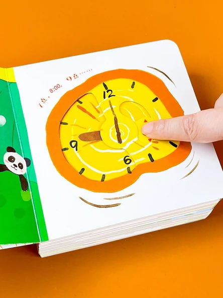 Çocuklar İçin İyi Alışkanlıklar Resimli Kitap - Delik Çevirme ve Çekme - 10 Kitap - 5