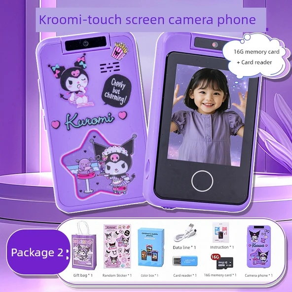 Çocuk Oyuncak Müzikli Telefon - 16GB Hafıza Kartlı Kulomi Temalı