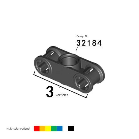 Koyu Gri Lego Technic 32184 Çapraz Aks ve Civata Bağlayıcı - Resim 2