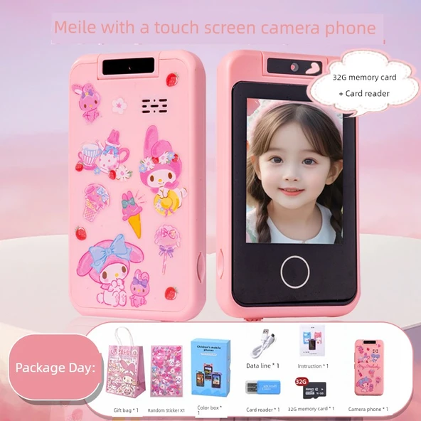 Çocuk Oyuncak Müzikli Telefon - 32GB Hafıza Kartlı Melody Temalı