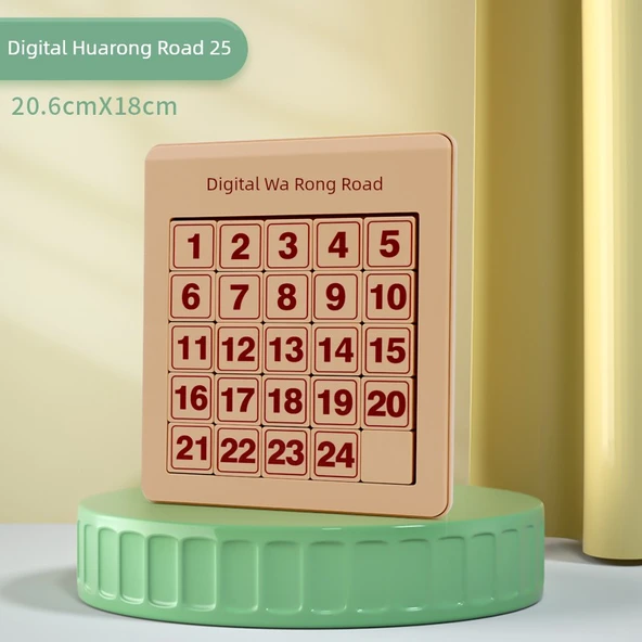 Manyetik Klotski Bulmacası Huarong Yolu - Güçlü Manyetik Dijital 5x5