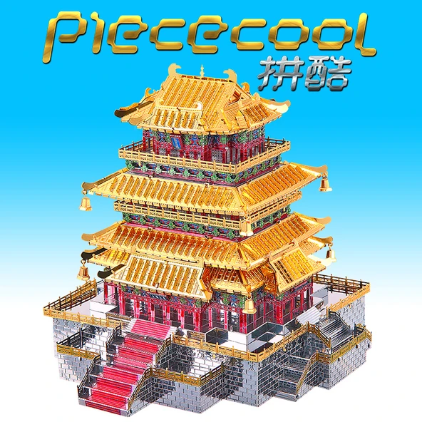 Metal Model Kuş Kulesi + Teşhir Kutusu 3D Puzzle - Resim 5