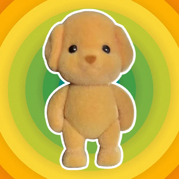 Hareketli Eklem Oyuncak Köpek Bebek - 5cm - Giysisiz - 2 Adet