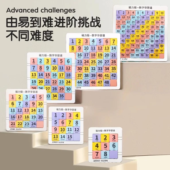 Dijital Klotski Kaydırmalı Bulmaca - Bulmaca Paketi 3+4+5 Sıralama - Resim 3