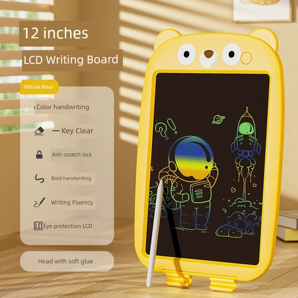 12 inç LCD Yazı Tahtası - Sarı Ayı