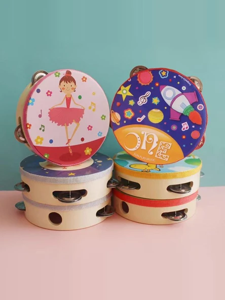 Orff Perküsyon Defi - 15cm - İyi Arkadaş Desenli - 3