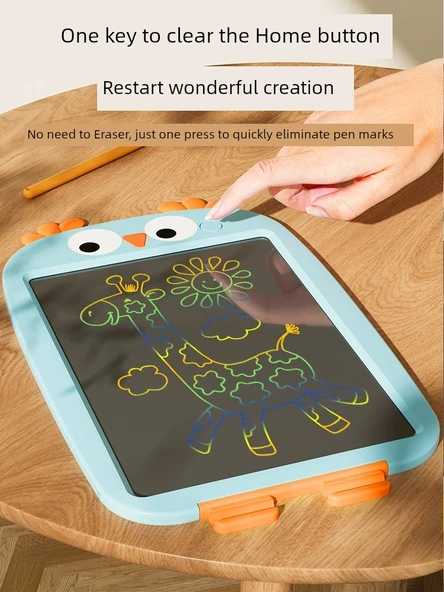 12 inç LCD Yazı Tahtası - Pembe Baykuş - 4