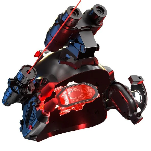 Çocuk Askeri Taktik Kask Seti - Kamuflaj Yüksek Model - 6