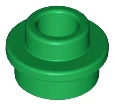 Delikli Lego Parçası 85861 - 1x1 Yuvarlak Plaka - Yeşil